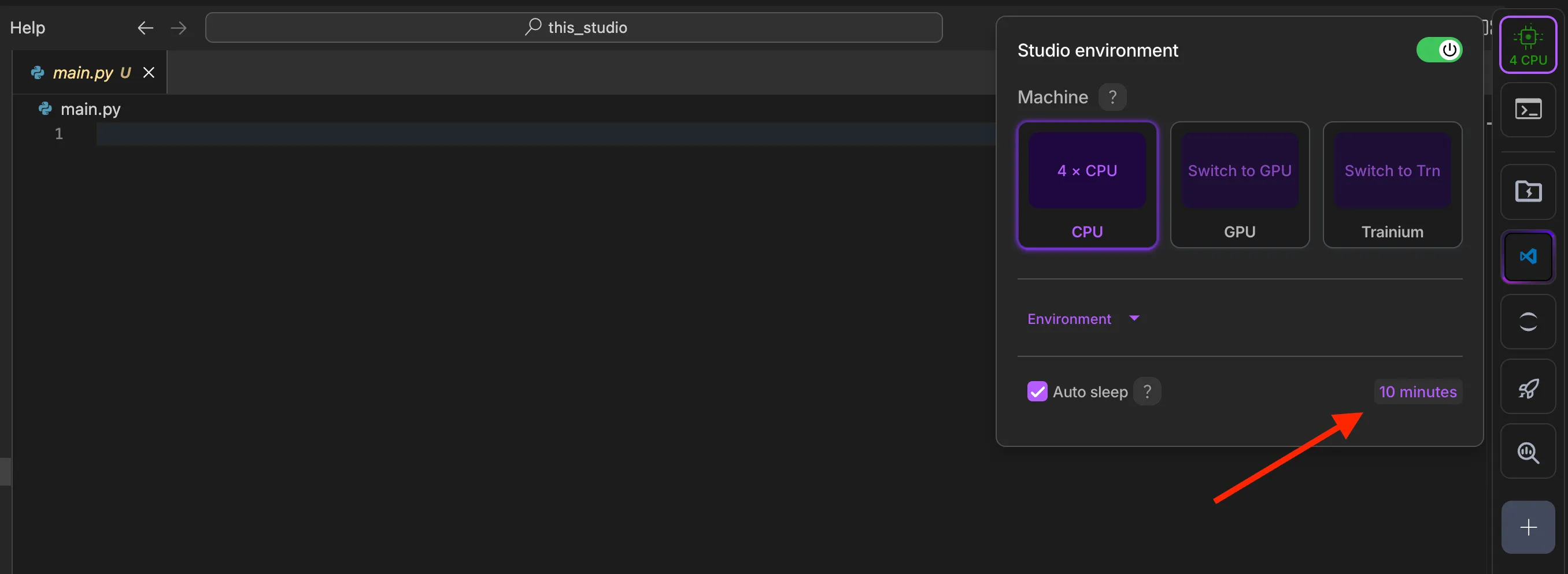 Change the auto-sleep timeout value here
