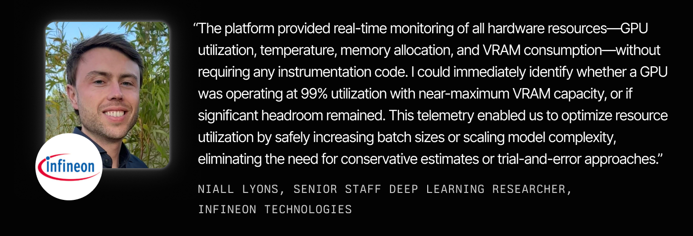 Niall Lyons, Senior Staff Deep Learning Researcher, sharing how the team optimized their GPU utilization