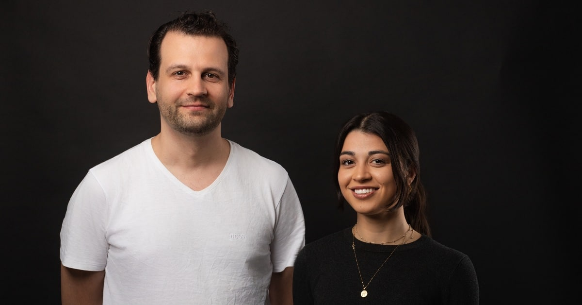 Synthera co-founders, Lukas Schreiner and Mariana Barona