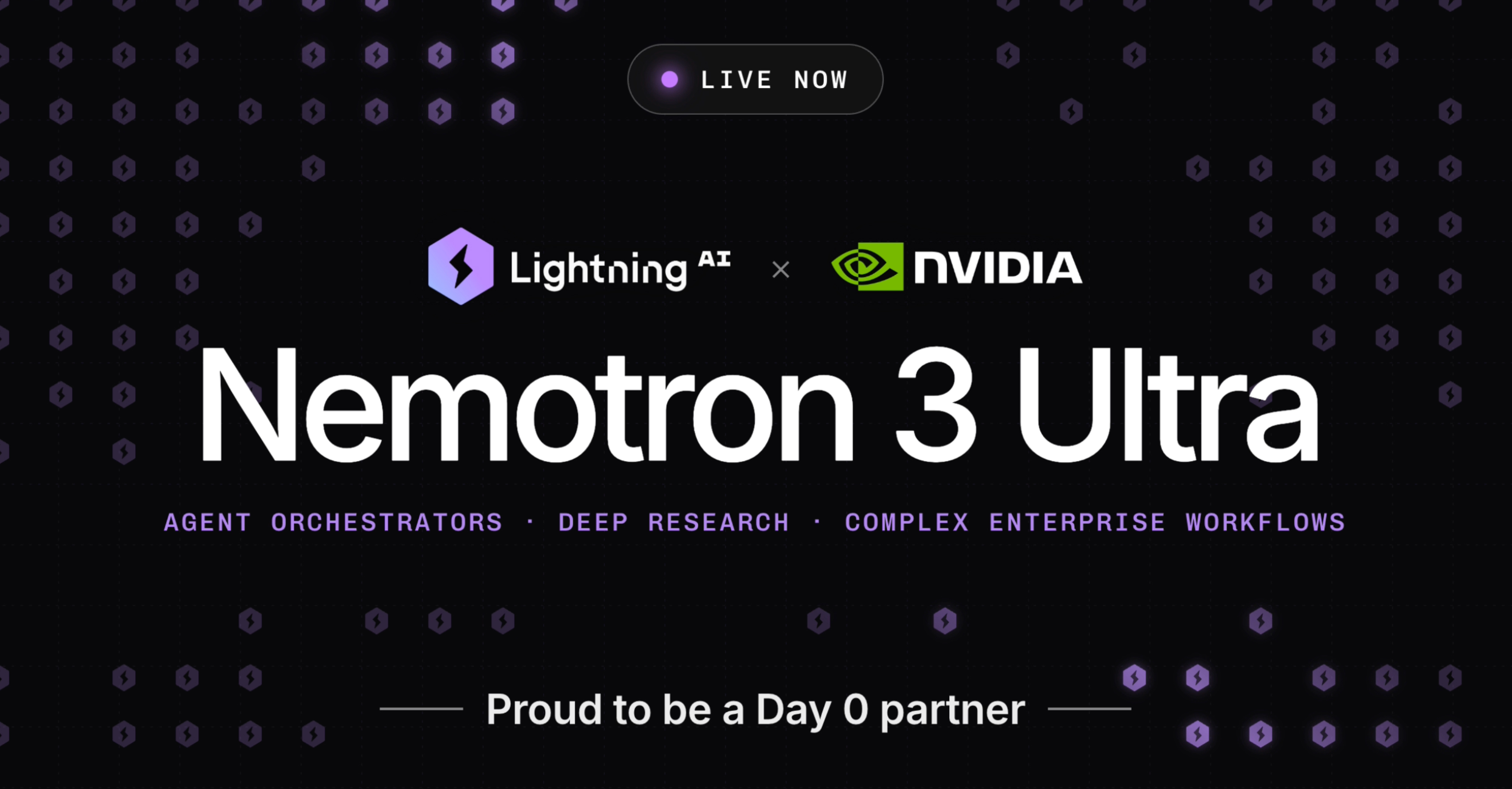Proud to be a Day 0 partner for NVIDIA Nemotron 3 Ultra