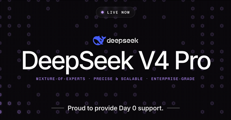 DeepSeek V4 Pro is now available on Lightning