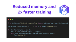 Faster PyTorch Training by Reducing Peak Memory (combining backward pass + optimizer step)