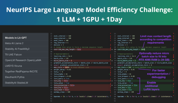 The NeurIPS 2023 LLM Efficiency Challenge Starter Guide