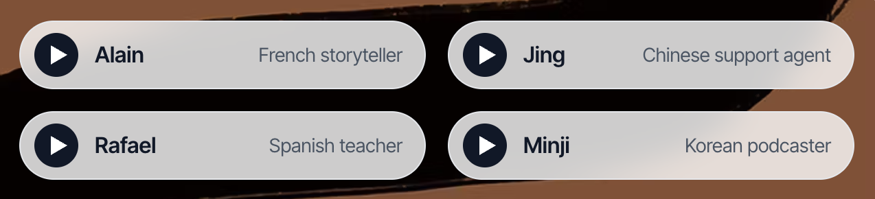 Multilingual voices
