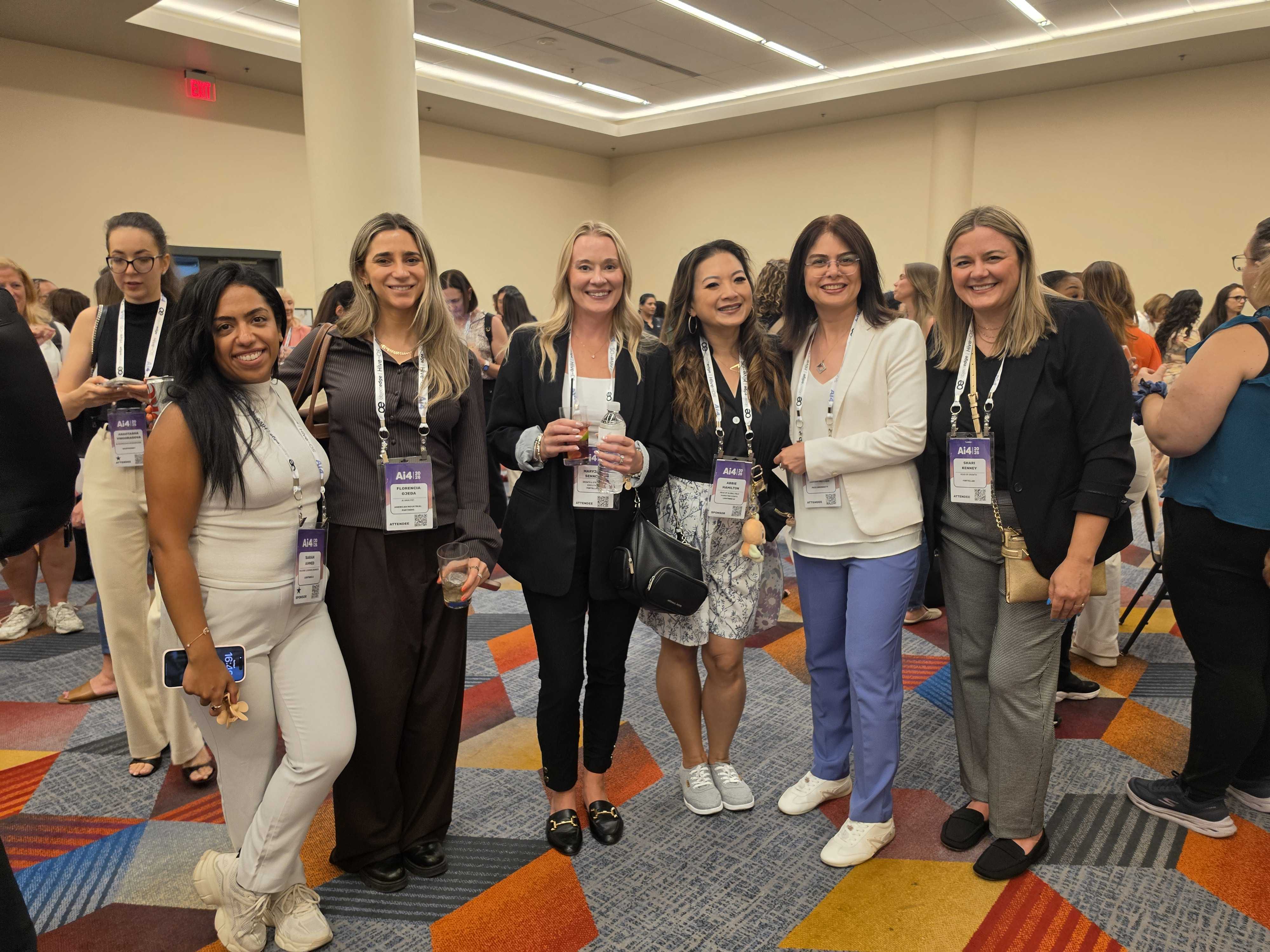 Lightning AI teammembers at the Ai4 Women in AI event.